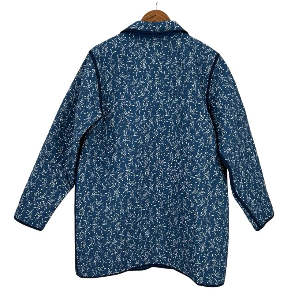 Land’s End Reversible Quilted Barn Jacket Coat Women’s XL - Picture 6 of 14